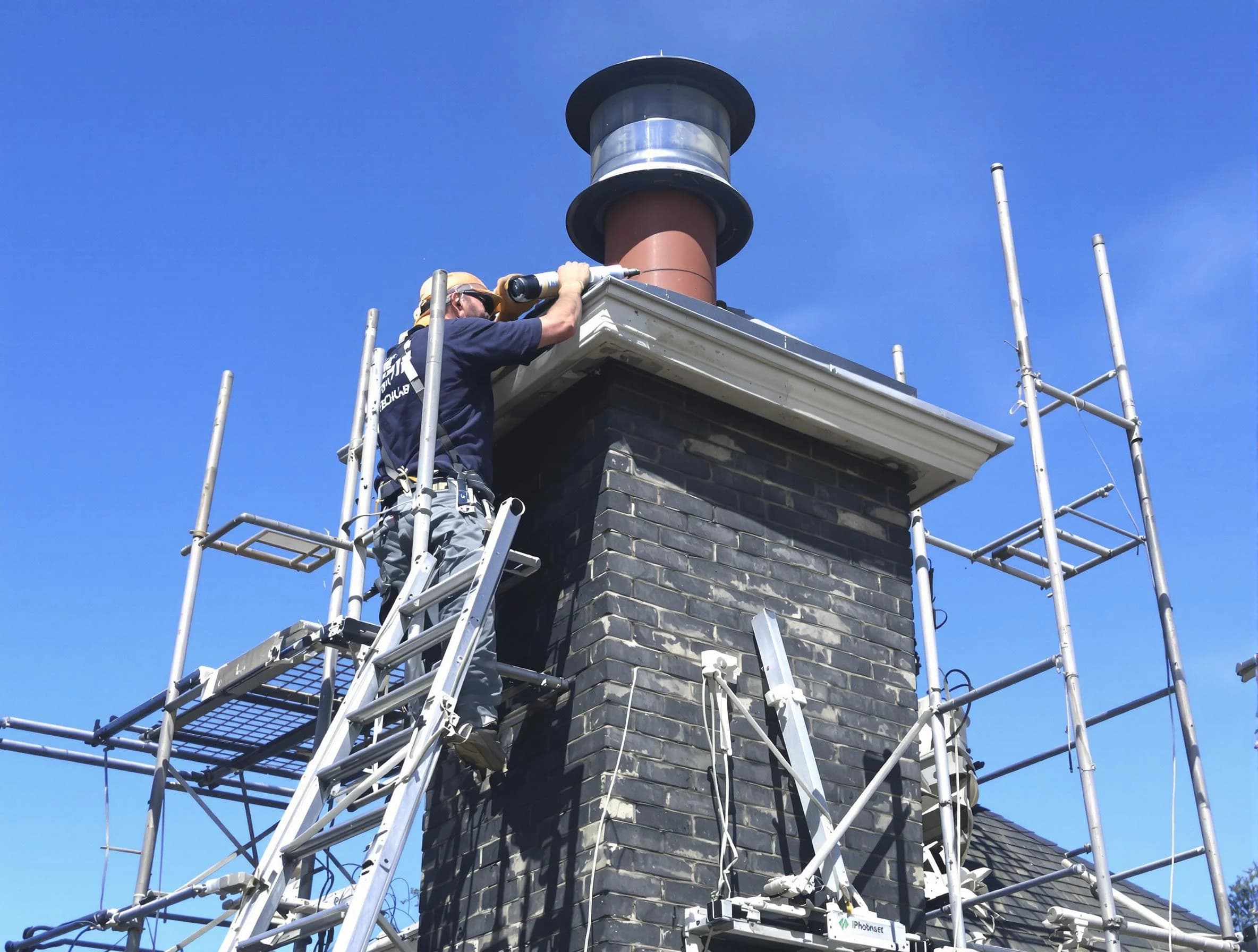 Sturdy chimney crown finished by Scott Chimney Sweep in Scott, PA