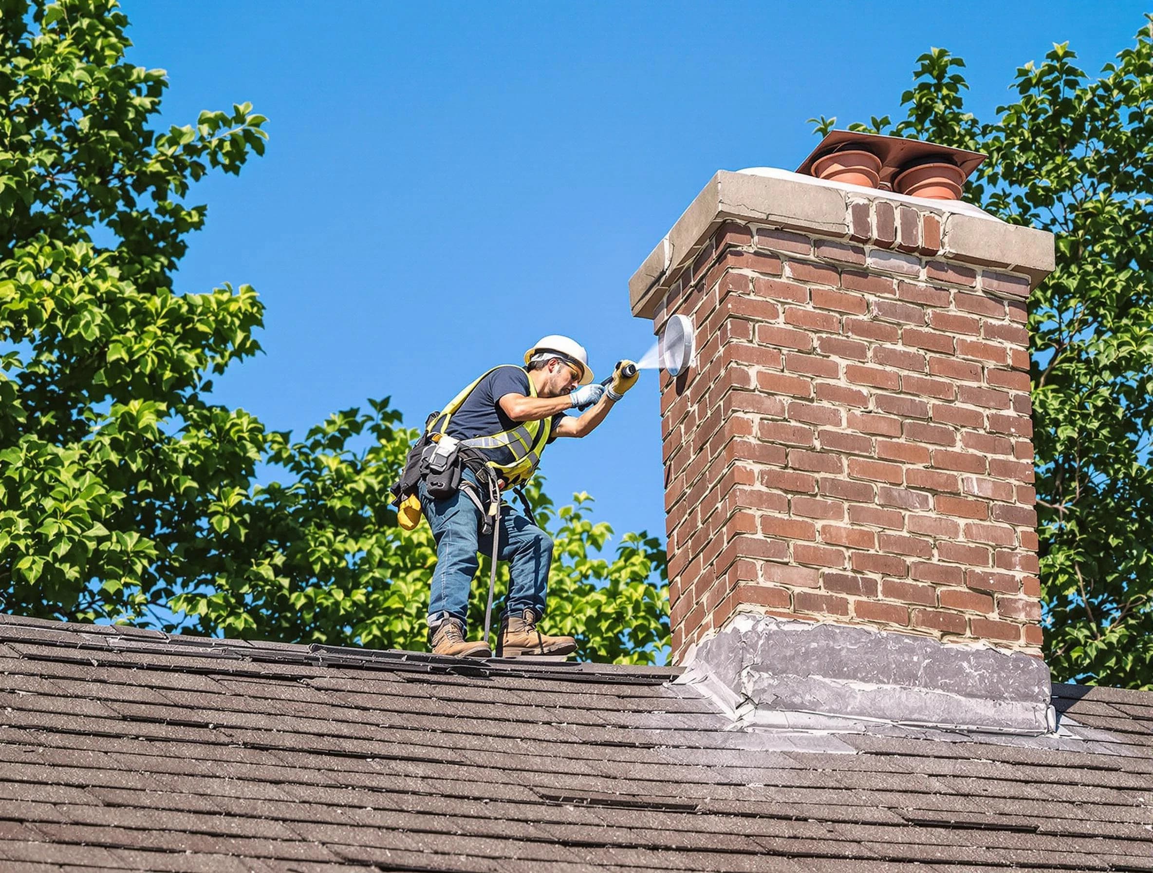 Scott Chimney Sweep performing an inspection with advanced tools in Scott, PA
