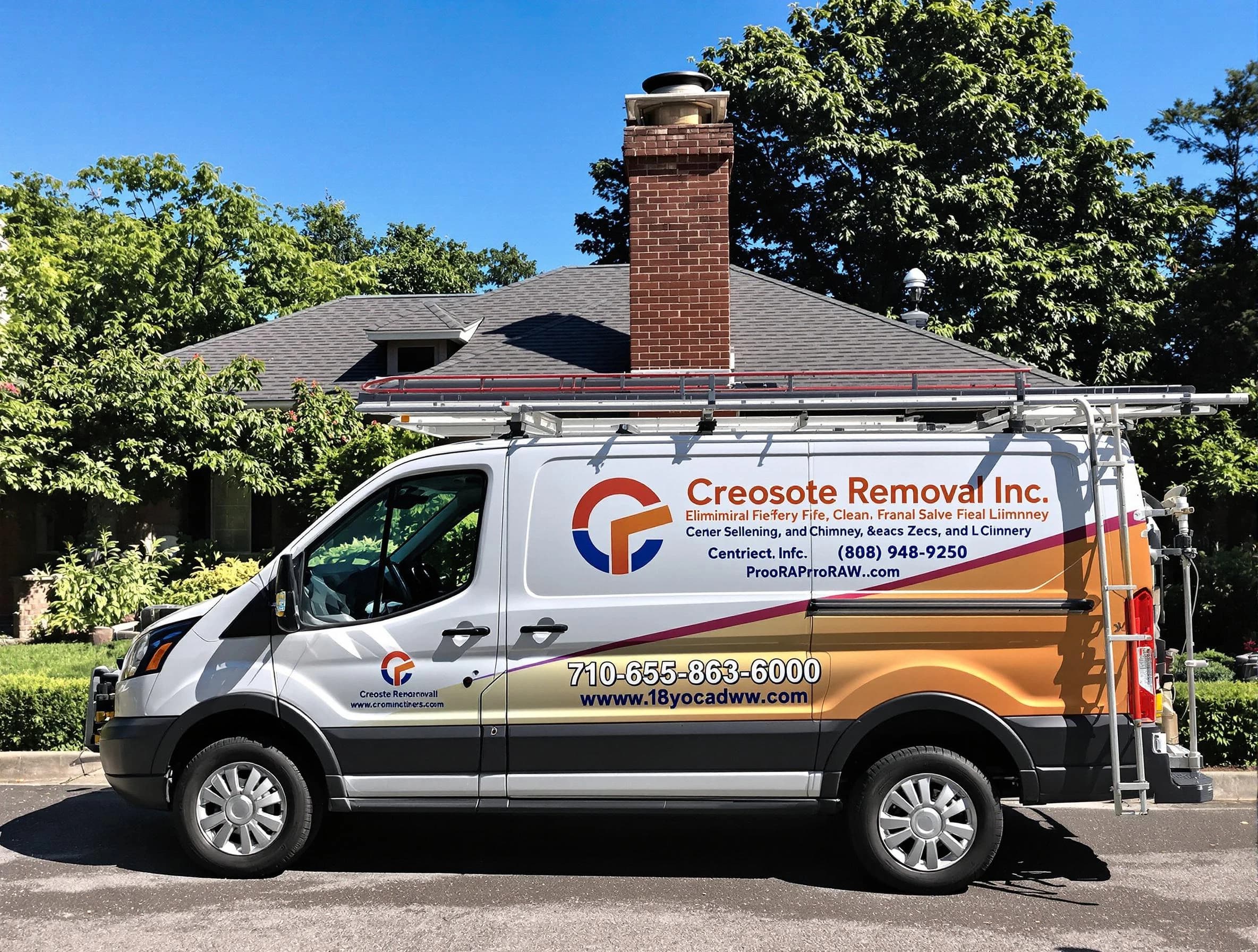 Scott Chimney Sweep technician removing creosote safely in Scott, PA