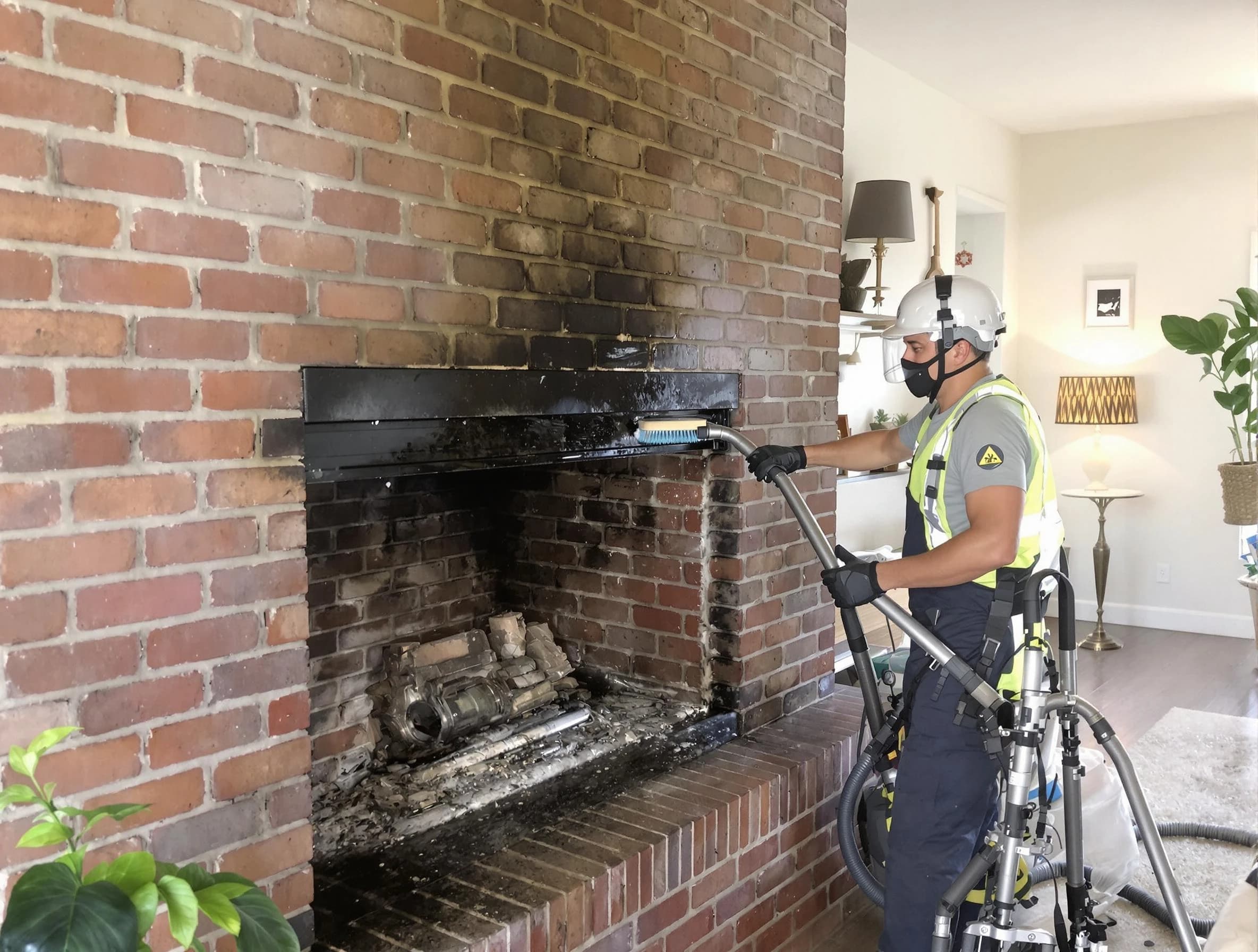 Scott Chimney Sweep providing fireplace cleaning services in Scott, PA