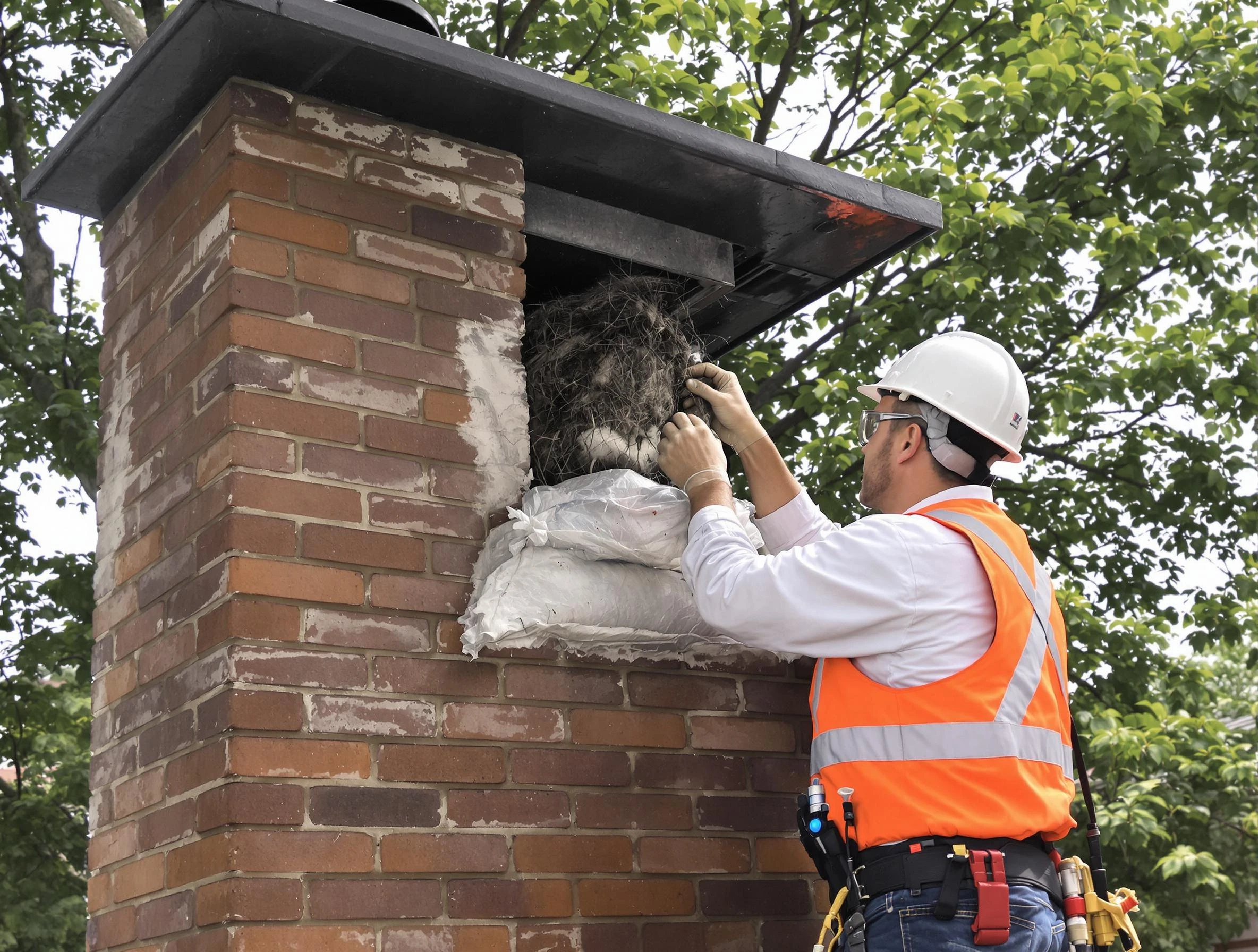 Humane removal of debris and animals by Scott Chimney Sweep in Scott, PA